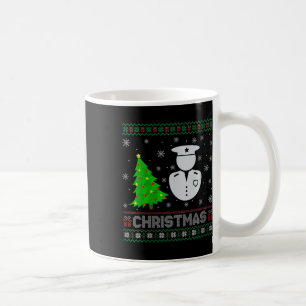 Mug FEMMES Policeman Xmas Arbre éclairage Noël laid
