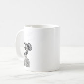 Mug Femmes pour la Saint Valentin tatouée célibataire (Devant gauche)