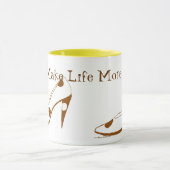 Mug Femmes qui aiment des chaussures de talon haut (Centre)