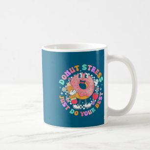 Mug Femmes Rétro Donut Stress Juste Graphisme Artistiq
