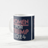 Mug Femmes roses Vintages rétro pour Trump 2024 (Devant gauche)