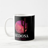 Mug Femmes Sedona Arizona Cactus Coucher de soleil Dés (Gauche)