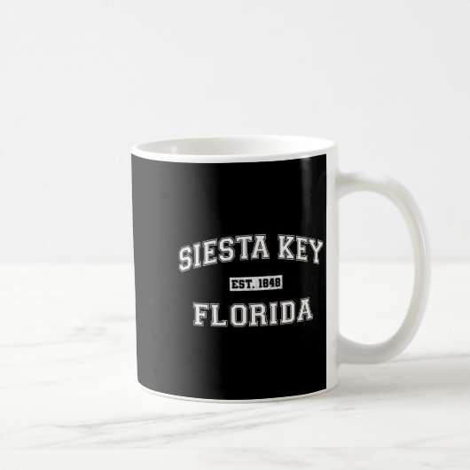 Mug Femmes Siesta Key Floride Rétro Style Varsity (Droite)
