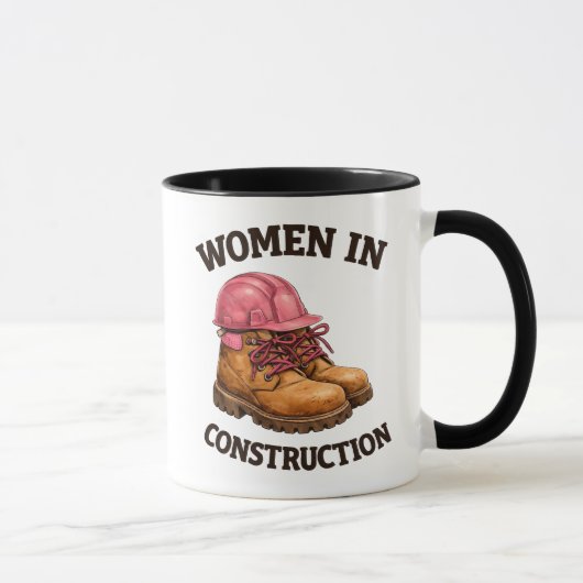 Mug Femmes sur des bottes de travail de construction e (Droite)