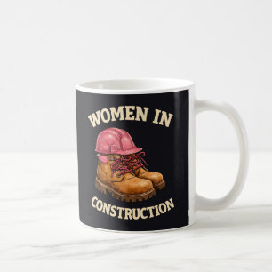 Mug Femmes sur les chantiers de construction en bottes