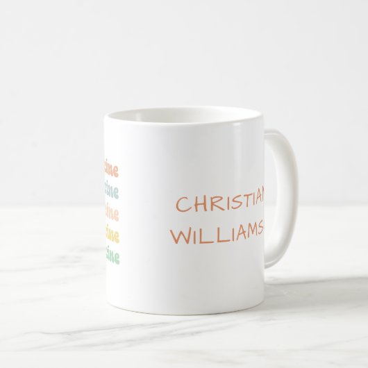 Mug Femmes sur mesure en médecine Rétro future infirmi (Devant droit)