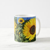 Mug Fence painted de Sunflowers (Devant droit)