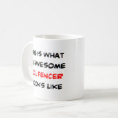 Mug fencer de feuille, génial (Devant gauche)