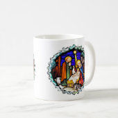 MUG FENÊTRE ANCIENNE NATIVITÉ ANGLOPHONE (Devant droit)