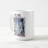 Mug Fenêtre de Noël Charmant Avec Vue Sur Neige (Devant gauche)