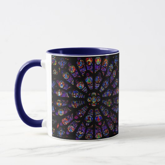Mug Fenêtre rose du sud de Notre Dame (Gauche)