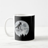 Mug Fennec Fox équitation Moon Vélo Halloween Lunaire (Gauche)