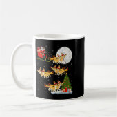 Mug Fennec Fox Santa Sleigh Flying Funny Magical Chris (Gauche)