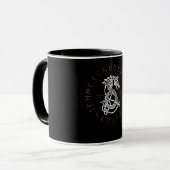 Mug Fenrir Wolf D'Odin Celtic Norse Runes Distorties (Devant gauche)
