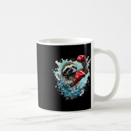 Mug Fente De Boxe Avec Gants De Boxe Kickboxing Funny (Droite)