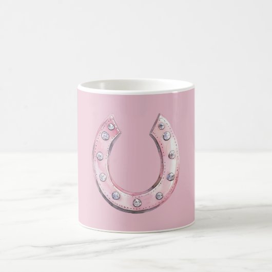 Mug Fer à cheval de bijoux roses (Centre)
