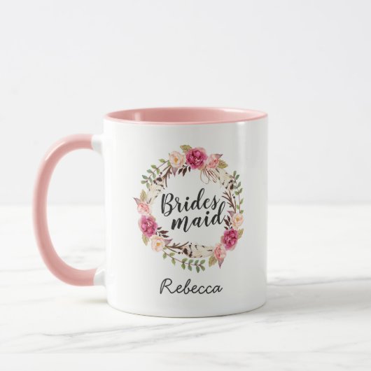 Mug Fer Boho Classy Floral Wreath (Gauche)