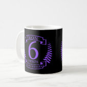 Mug Fer mariage anniversaire 6 ans (Devant gauche)