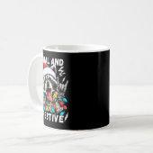 Mug Feral And Festive Funny Christmas Rocker Raccoon S (Devant gauche)