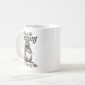 Mug Feral And Pregnant ne me touchez pas Humour Wild P (Devant gauche)