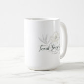 Mug Féral Féminin — Typographie Botanique Douce (Devant droit)