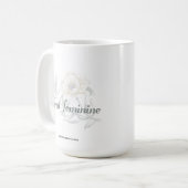 Mug Féral Féminin — Typographie Botanique Douce (Devant gauche)