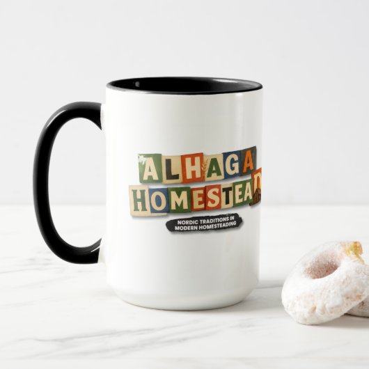 Mug Fermage moderne, chaos à l'ancienne -  (Avec donut)