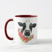Mug Ferme à coquelicots - Vache aux fleurs (Gauche)