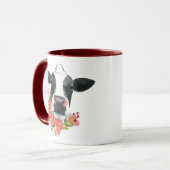 Mug Ferme à coquelicots - Vache aux fleurs (Devant gauche)