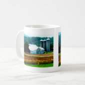 Mug Ferme avec Silos blancs (Devant gauche)