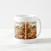 Mug Ferme citrouille automne récolte Thanksgiving (Devant droit)