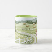 Mug Ferme Country Road Poulet Rose Bow (Centre)