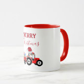 Mug Ferme de camions Red Christmas Truck (Devant droit)