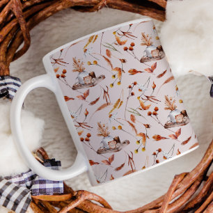 Mug Ferme de cottage d'automne Fleur de blé de Thanksg