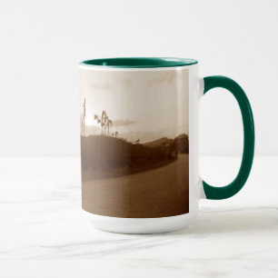 Mug Ferme de moulins à vent Vintage des années 1940 