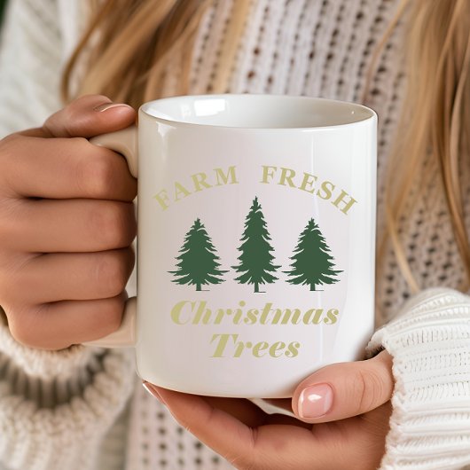 Mug Ferme de pins de Noël frais
