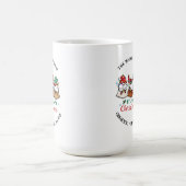 Mug Ferme de poulet fou Joyeux Noël (Centre)