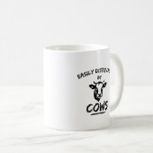 Mug Ferme de vaches : facilement distrait par les vach (Devant droit)