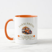 Mug Ferme d'eau douce citrouilles feuilles automne aut (Gauche)