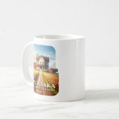Mug Ferme du Nebraska et champs de blé (Devant gauche)
