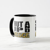Mug "FERMÉ ET DRAGUE" (dragueur) (Devant gauche)