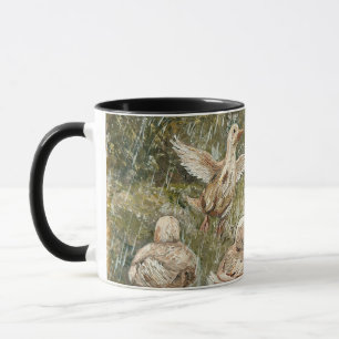 Mug Ferme fantaisiste de jeu d'eau Famille de canards 