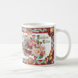 Mug Ferme, fruit et thanksgiving rose de mamans