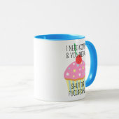 Mug Ferme-La Et Aie Un Cupcake (Devant droit)