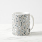 Mug Ferme Maison de Campagne Rustique Bleu Brun Clair (Devant droit)