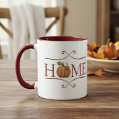 Mug Ferme moderne "Accueil" Automne cosy