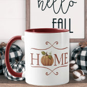 Mug Ferme moderne "Accueil" Automne cosy