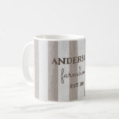 Mug Ferme personnalisée bois rustique (Devant gauche)