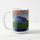 Mug Ferme Purple Roof Pond à Sunrise (Gauche)