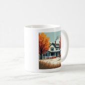 Mug Ferme rustique & Cheval Automne Canvas Wall Art (Devant droit)